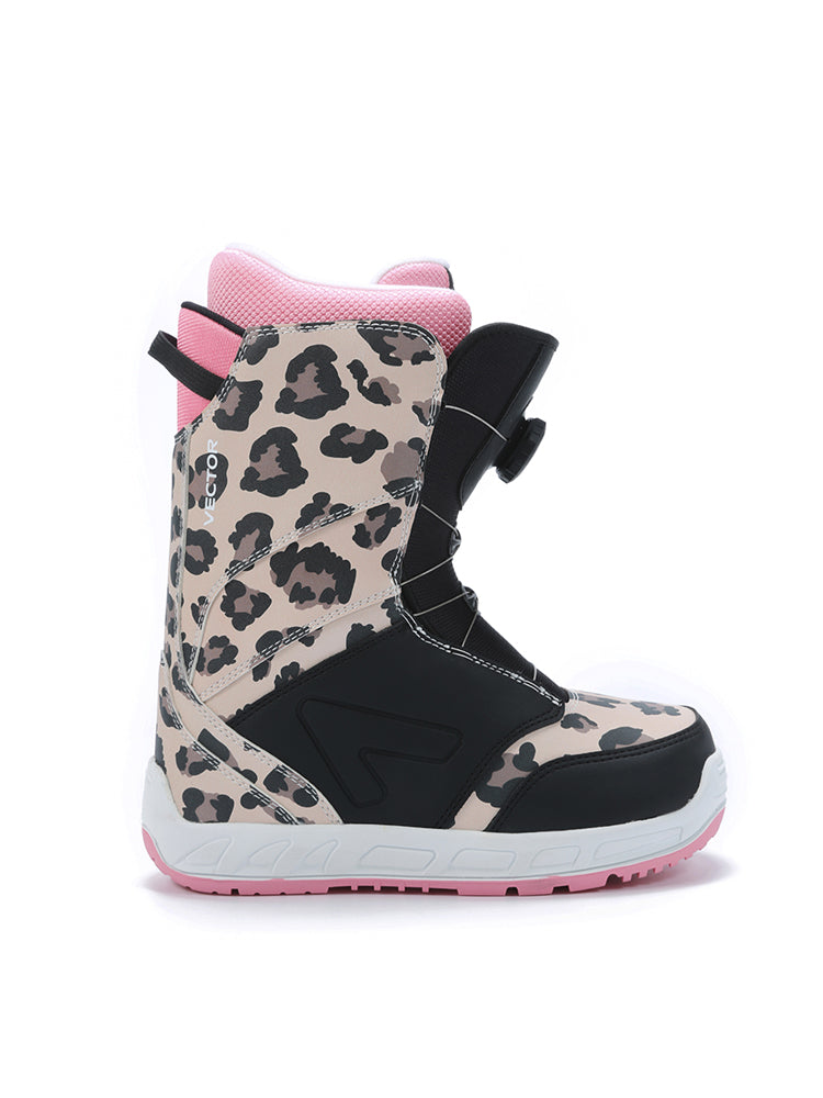 VECTOR-Women's Leopard Print Snowbaord Boots