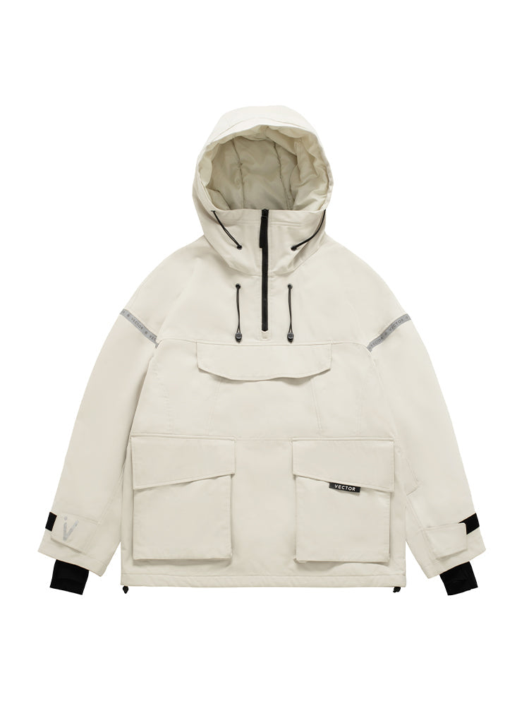 VECTOR-Men's Meteor 2L Anorak Jacket White