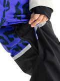 VECTOR-Women's Halo Removable Backline Bib Pants Leopard-violet