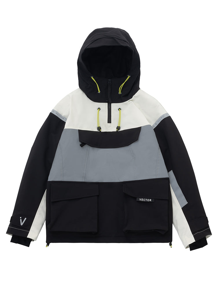 VECTOR-Kids' Meteor 2L Anorak Jacket Black-black