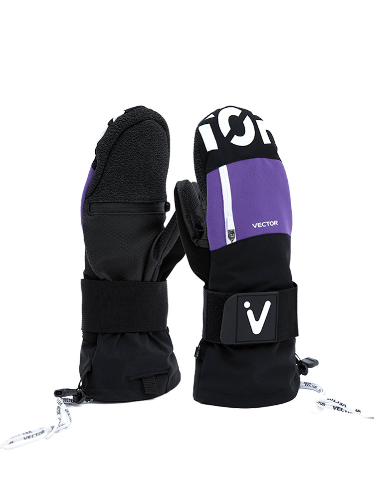 VECTOR-Polar Detachable Ski Gloves-model